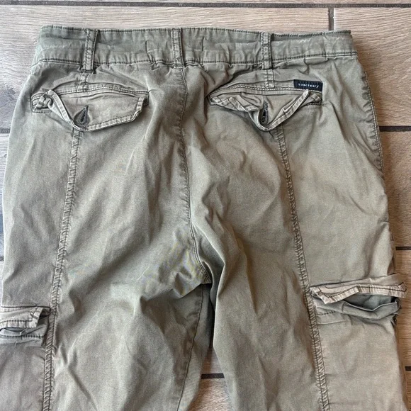 Sanctuary Standard Surplus Cargo Joggers Olive Green Size 29 Vintage Utility - Picture 8 of 9